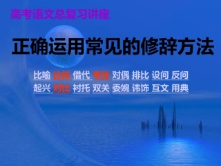 正确使用常见的修辞手法2014216[1]