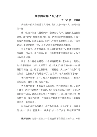 我爱家中的这群“哥儿们”