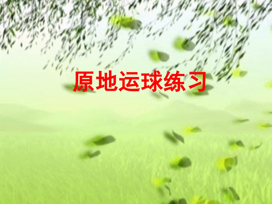 原地运球练习_第1页