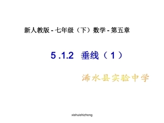 新人教版-七年级数学下册512垂线（分两课时）