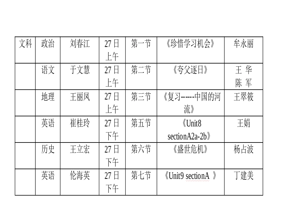 萝北二中校级公开课安排_第2页