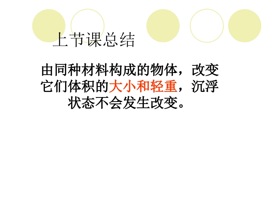 五年级教科版级科下册学《沉浮与什么因素有关》_课件_第2页