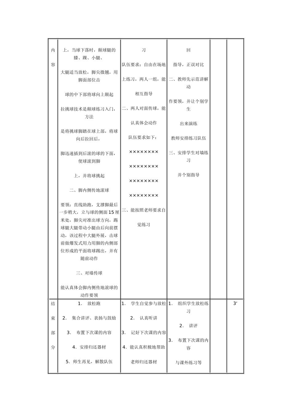 足球特色课教案_第3页