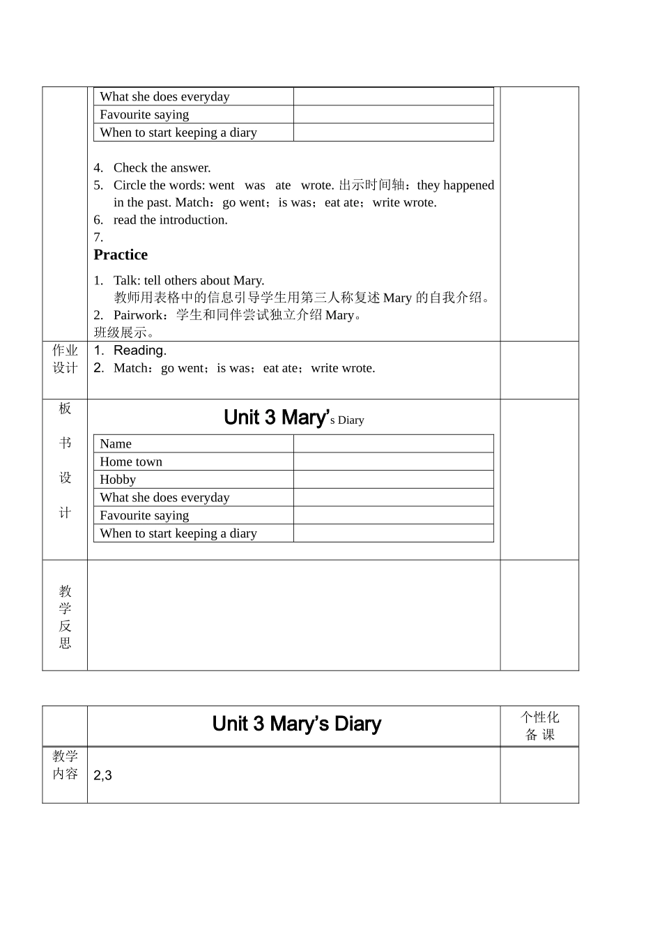 六下Unit3Mary'sdiary_第2页