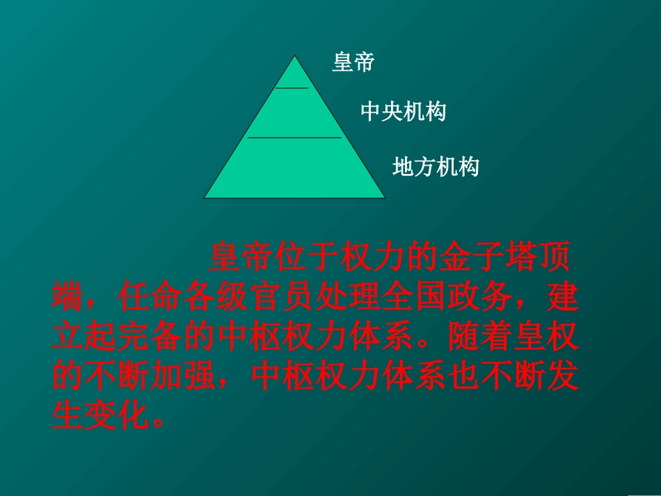 岳麓版必修1第4课《专制皇权的不断加强》_第3页