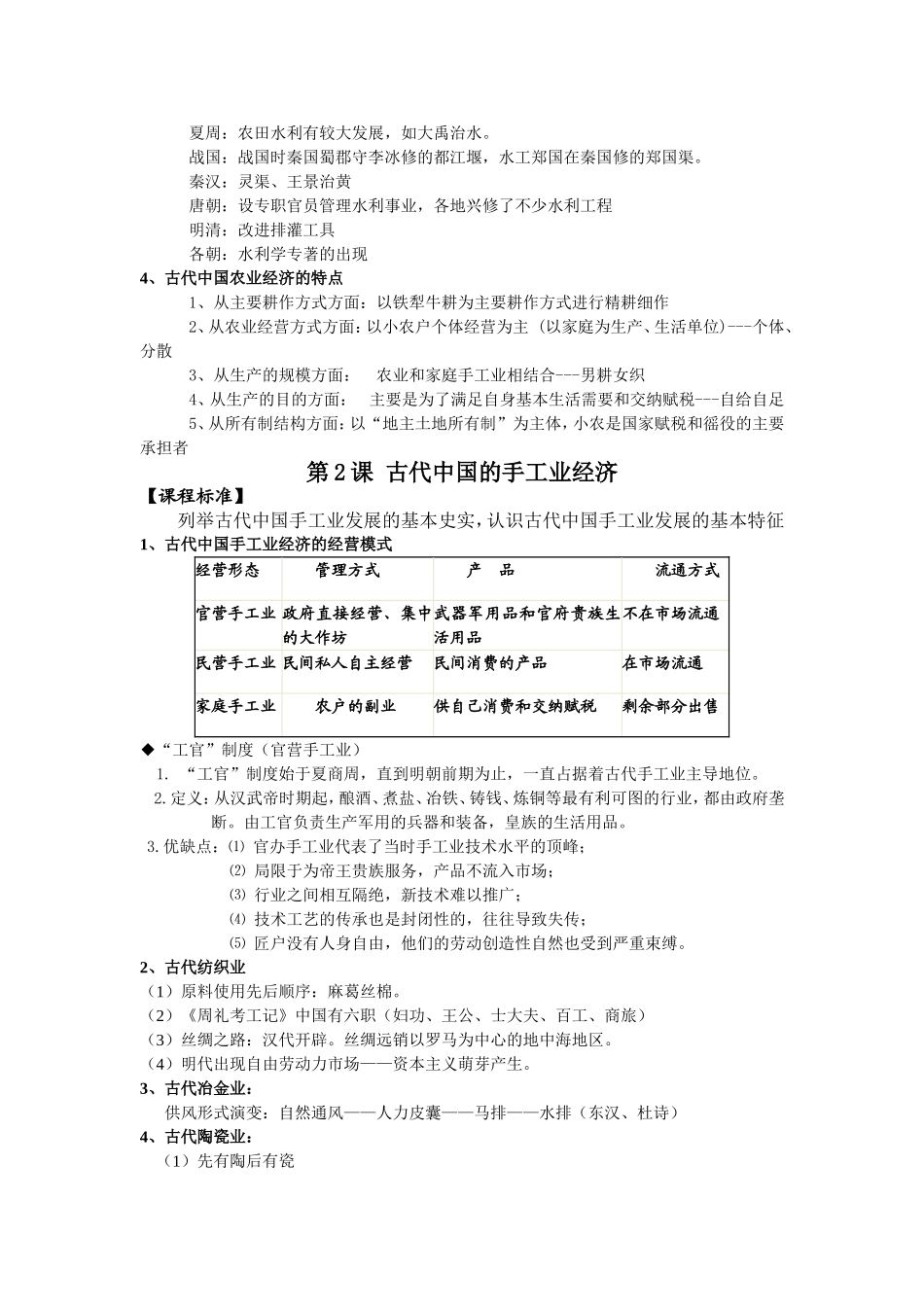 专题一古代中国经济基本结构与特点_第2页