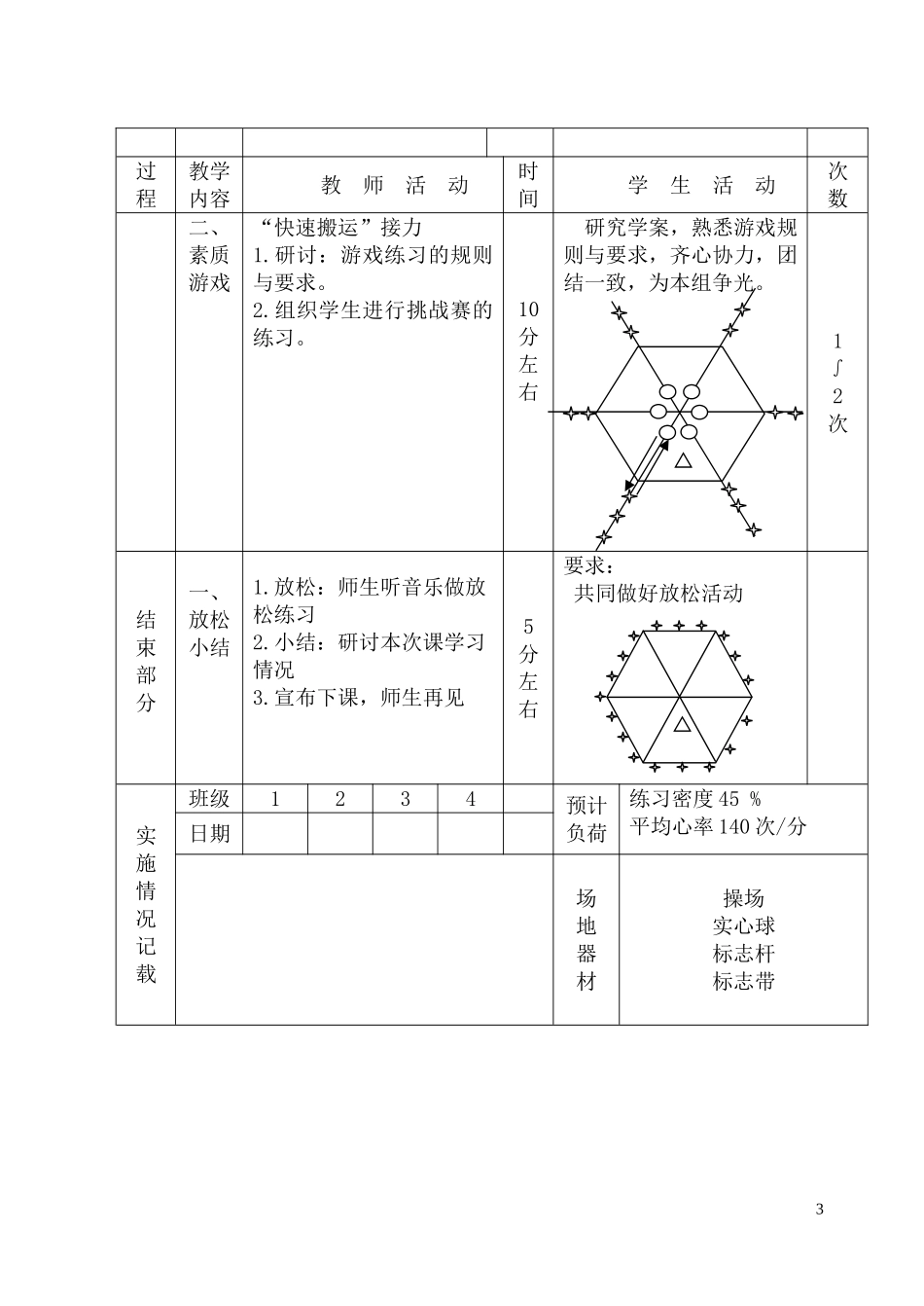 原地正面双手头上前掷实心球教案_第3页