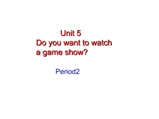 2014年秋人教版八年级英语上册Unit5（第2课时）课件