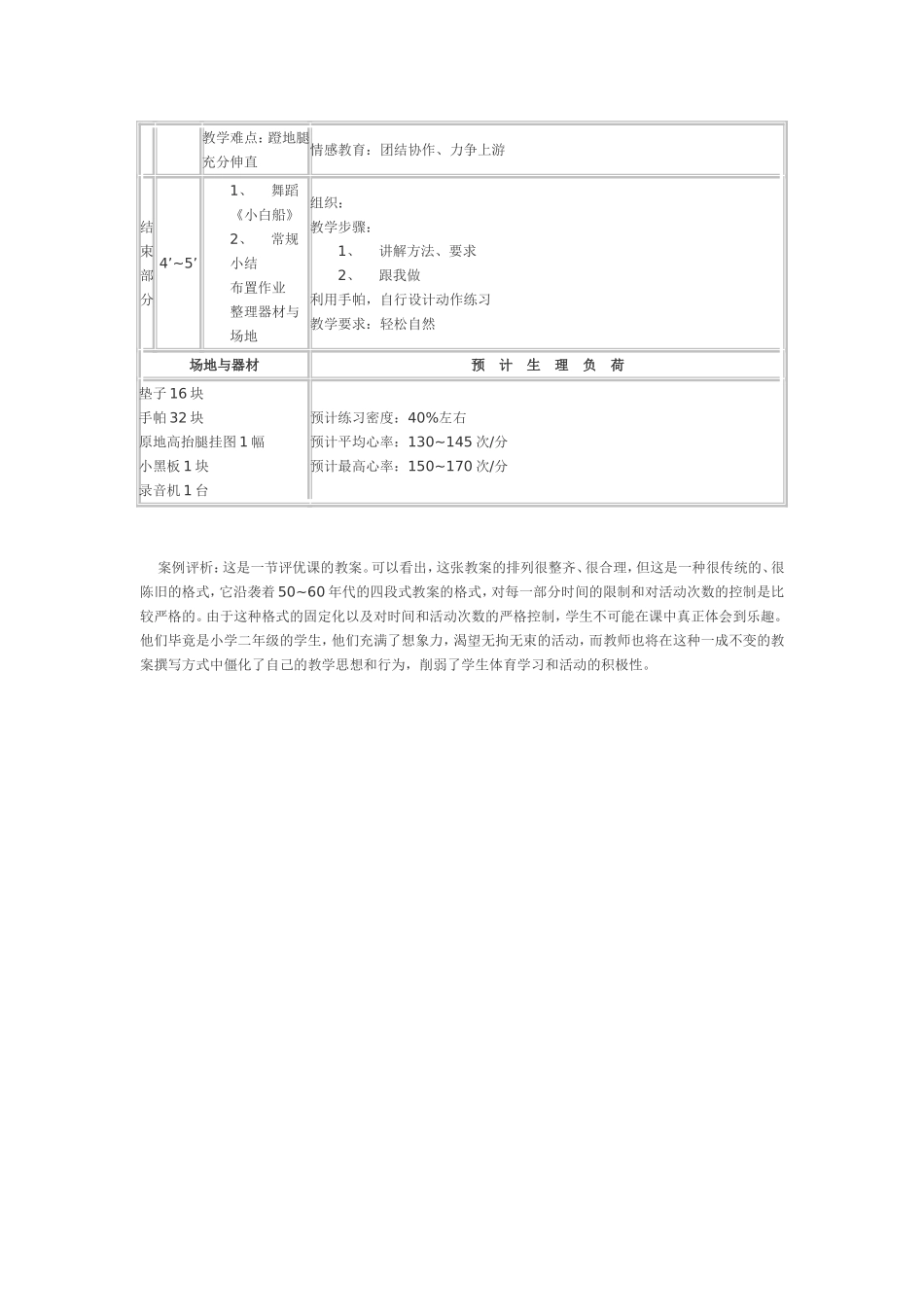 小学体育课教案 (3)_第2页