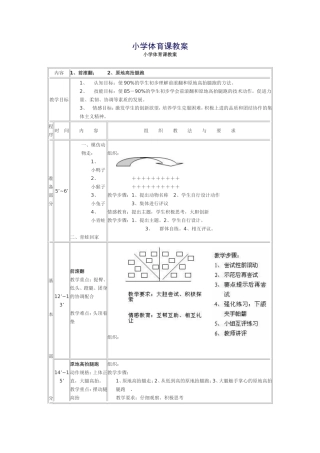 小学体育课教案 (3)