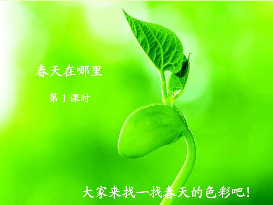 第1课春天在哪里第1课时_第2页