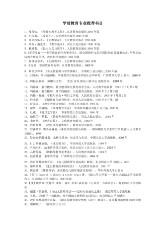 学前教育推荐书目1