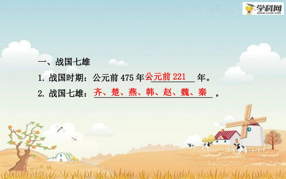 2014-2015学年七年级历史上册第二学习主题第7课战国争雄课件川教版（共20张PPT）_第3页