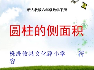 《圆柱的侧面积》用