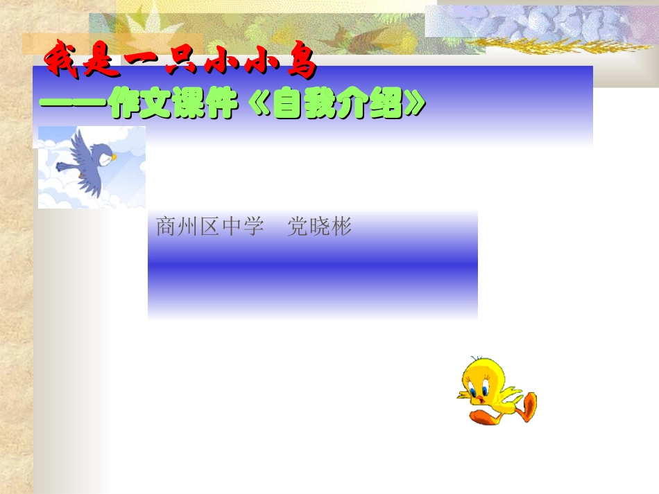 我是一只小小鸟_第1页