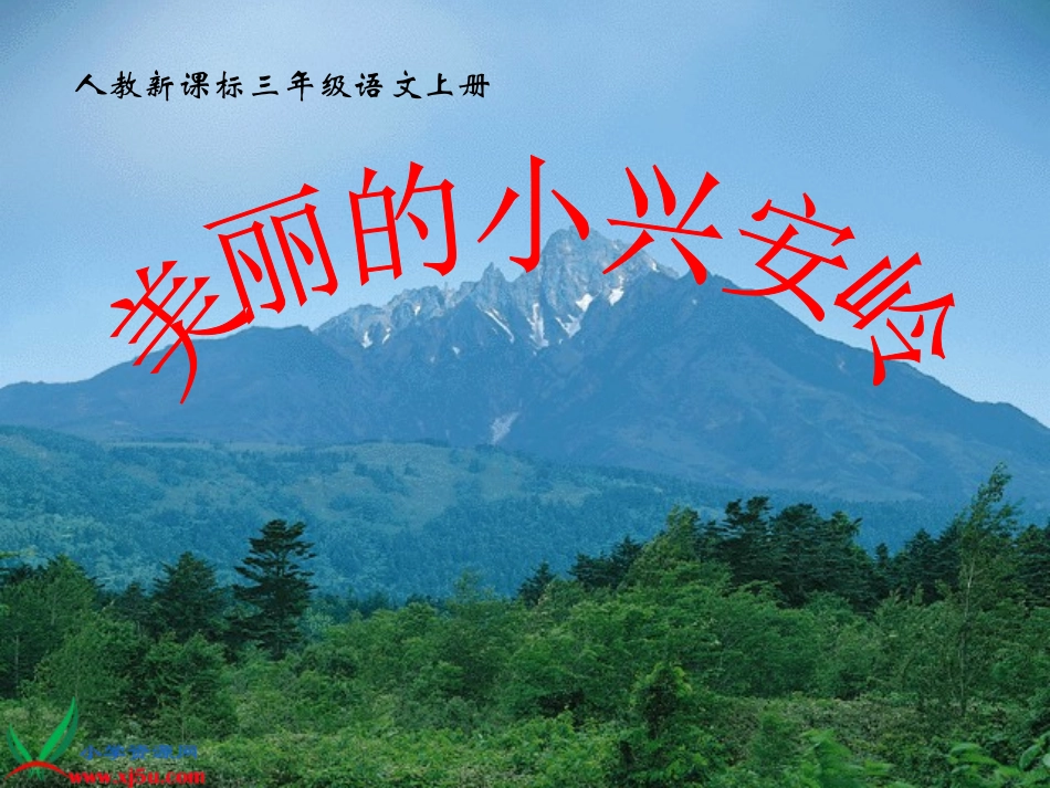 新课标人教版三年级语文上册23《美丽的小兴安岭》PPT课件_第1页