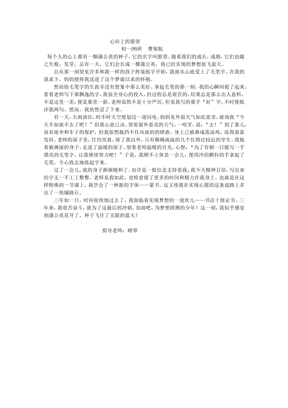 心田上的愿望(1)_第1页