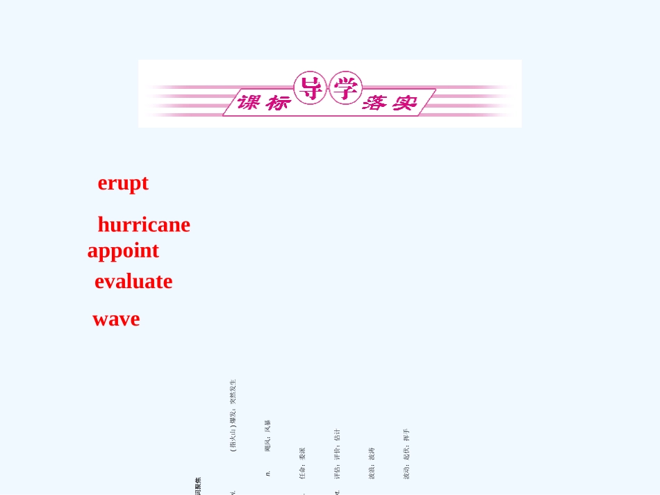 ［山西专版］《金版新学案》2011高三英语一轮课件 新人教版选修6-5_第2页