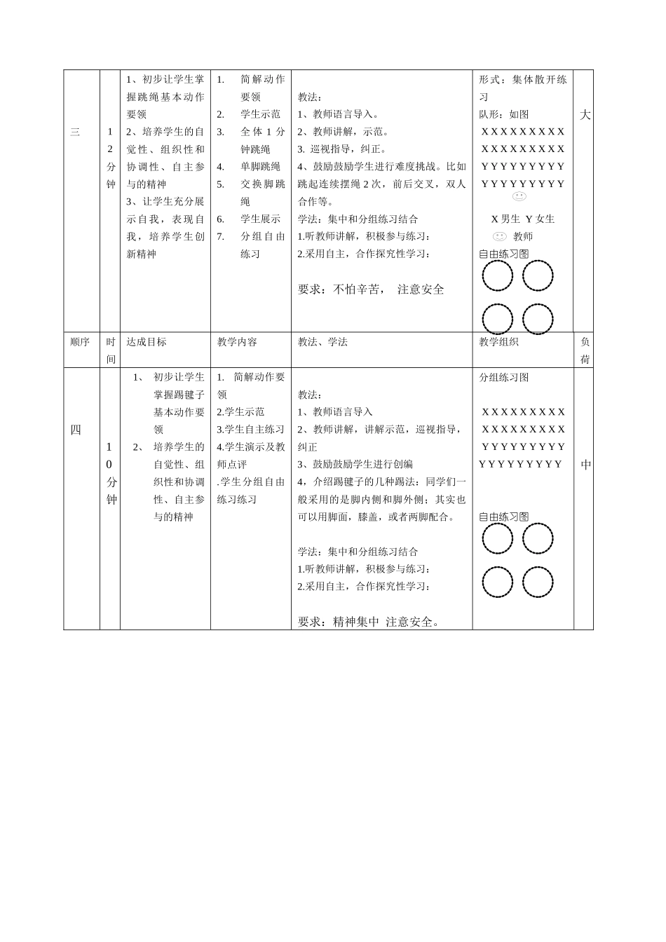 水步中学体育与健康教案：跳绳与踢毽子_第2页