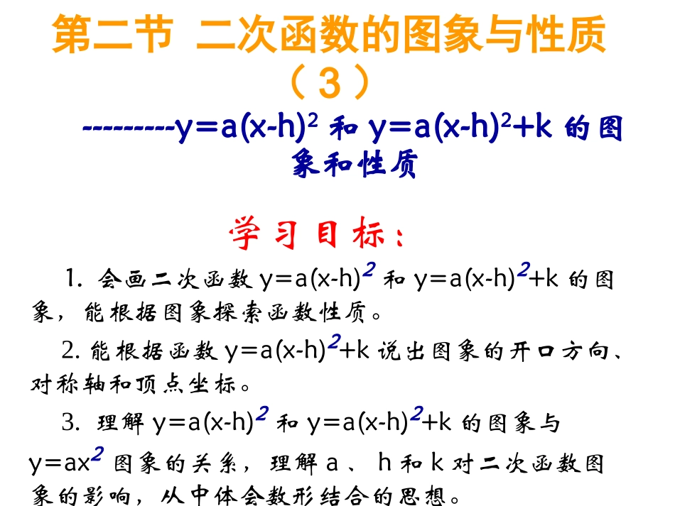 确定二次函数的表达式_第1页