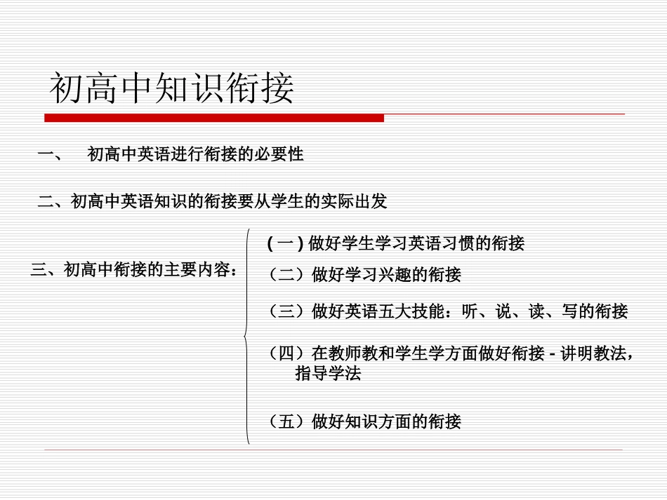 精品课件---+初高中衔接_第1页