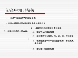 精品课件---+初高中衔接