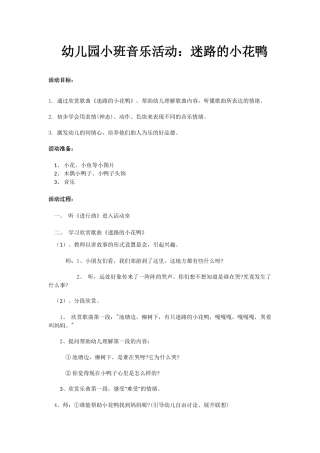 迷路的小花鸭