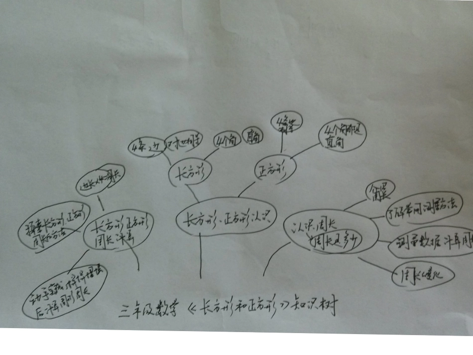 长方形和正方形单元知识树_第1页