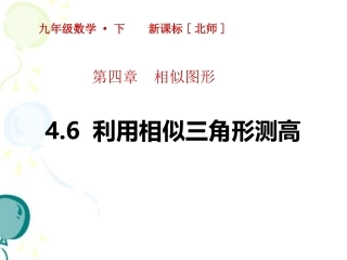 46利用相似三角形测高 (2)