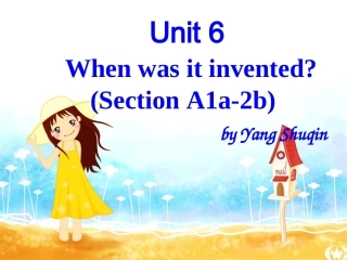 人教版九年级英语unit6sectionA