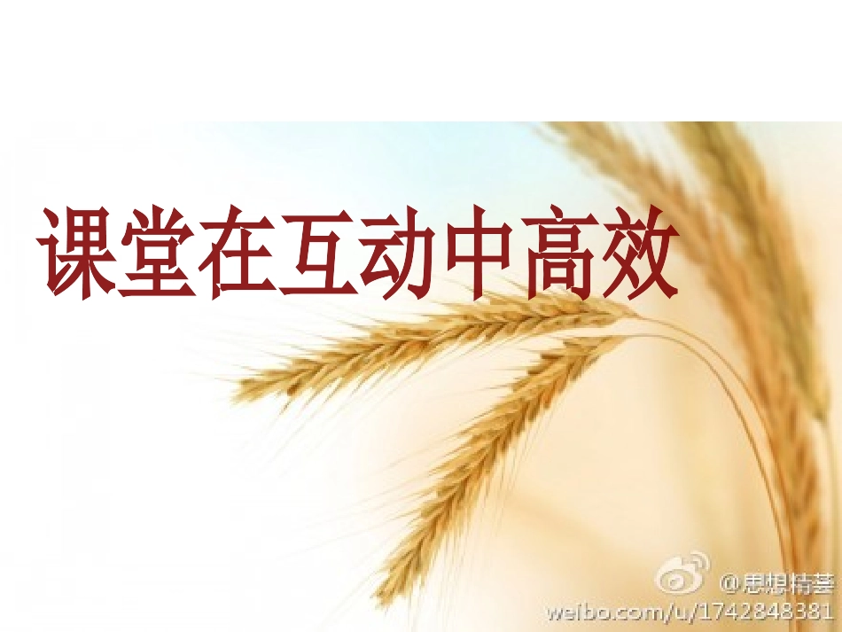 课堂在互动中高效_第1页