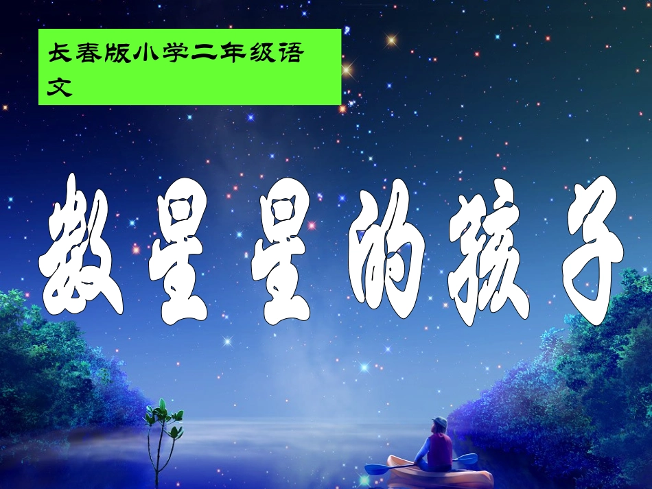 长春版二年级语文上册《数星星的孩子_2》PPT课件_第1页