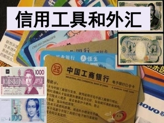 人教版必修1第一课第二框信用工具和外汇