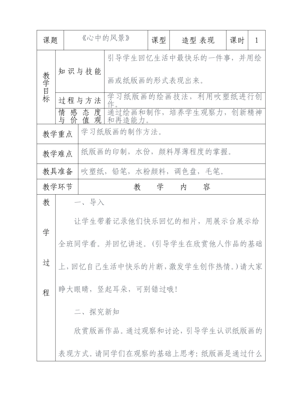 《心中的风景》_第1页