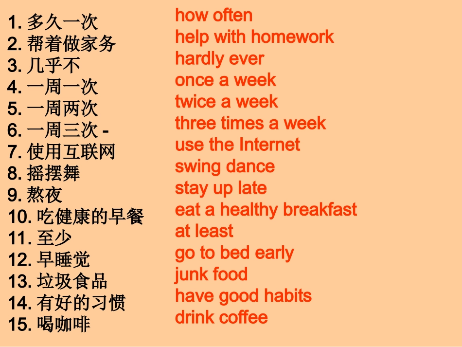 新目标八上Unit2复习课件_第3页