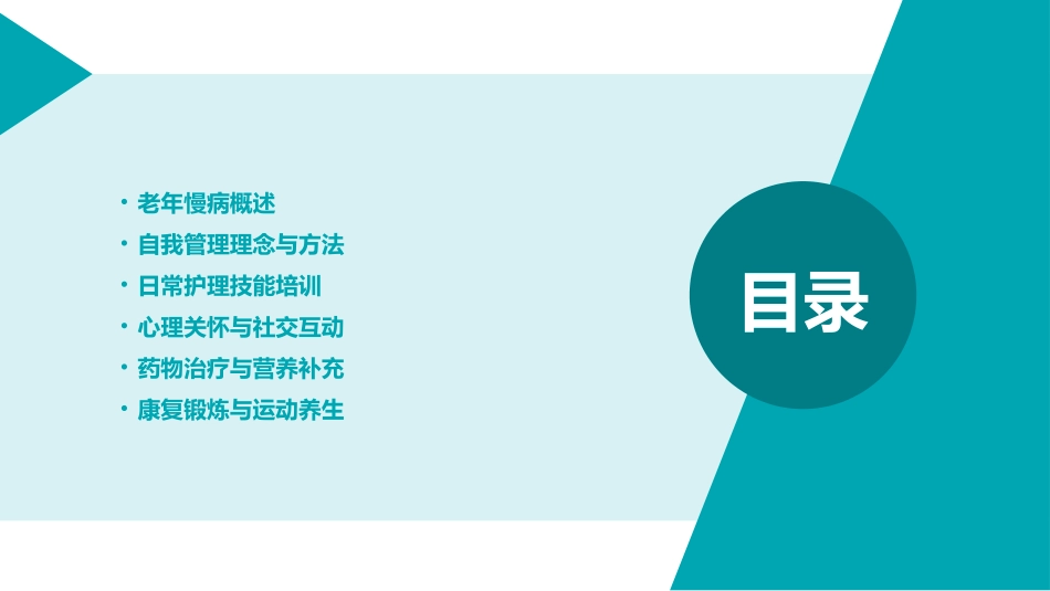 老年慢病自我管理与日常护理讲座_第2页