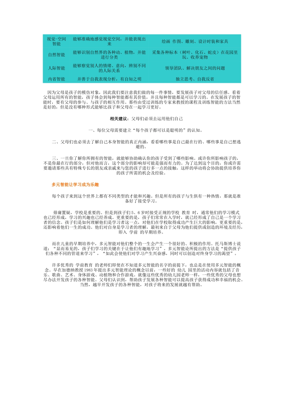 多元智能，聪明和快乐同在_第2页