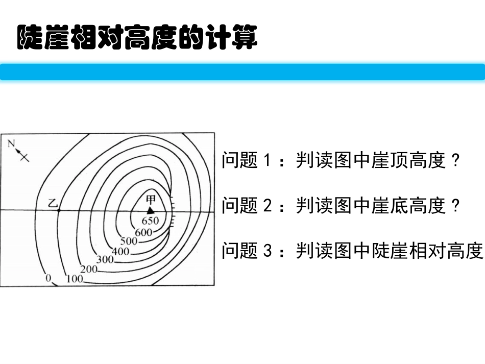 微课件：陡崖相对高度的计算_第2页