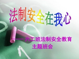 小学生法制安全教育