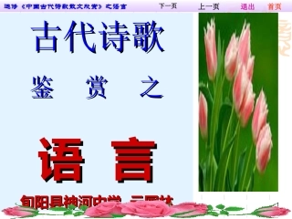 1古代诗歌鉴赏之语言(云国林)