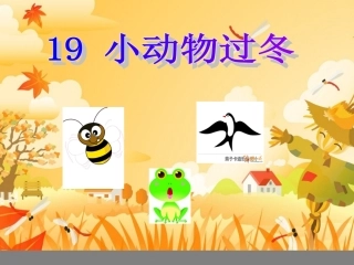 小动物过冬PPT课件