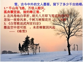 鲁迅《雪》课件