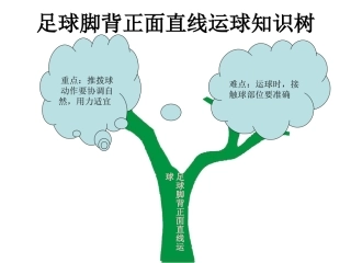 足球脚背正面直线运球知识树
