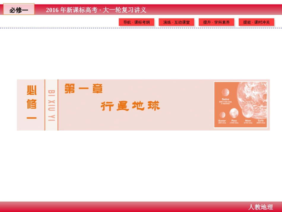 2016届高三一轮复习-地球与地球仪_第1页