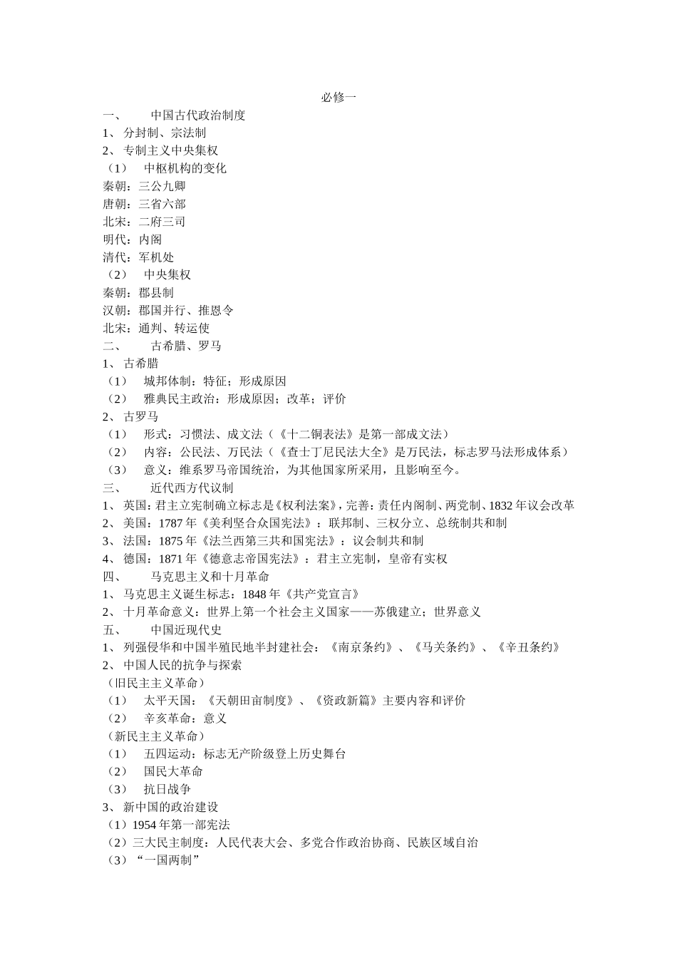 历史会考常考考点_第1页