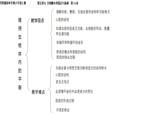 维持生物体内的平衡重难点