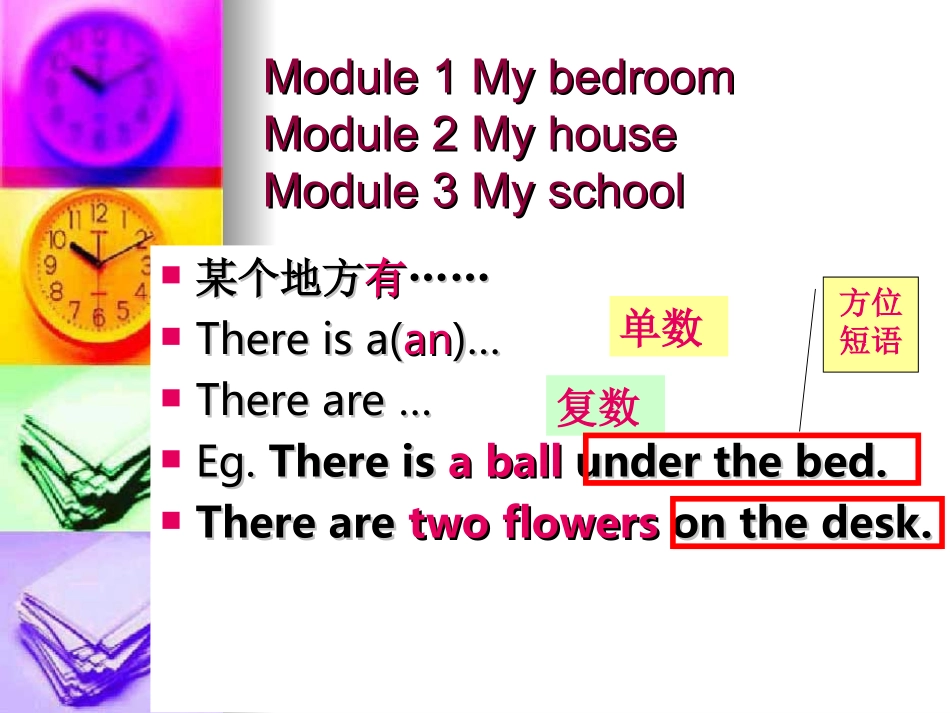 四上英语M1-6复习模块重点_第2页