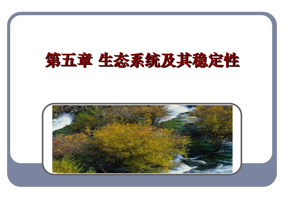 52生态系统及其稳定性_第1页