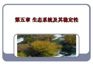 52生态系统及其稳定性