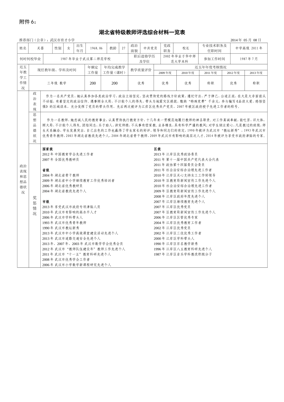 特级教师一览表_第1页